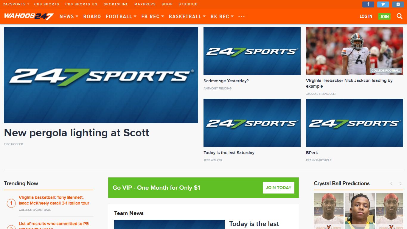 Virginia Cavaliers Message Board Forum - Wahoos247